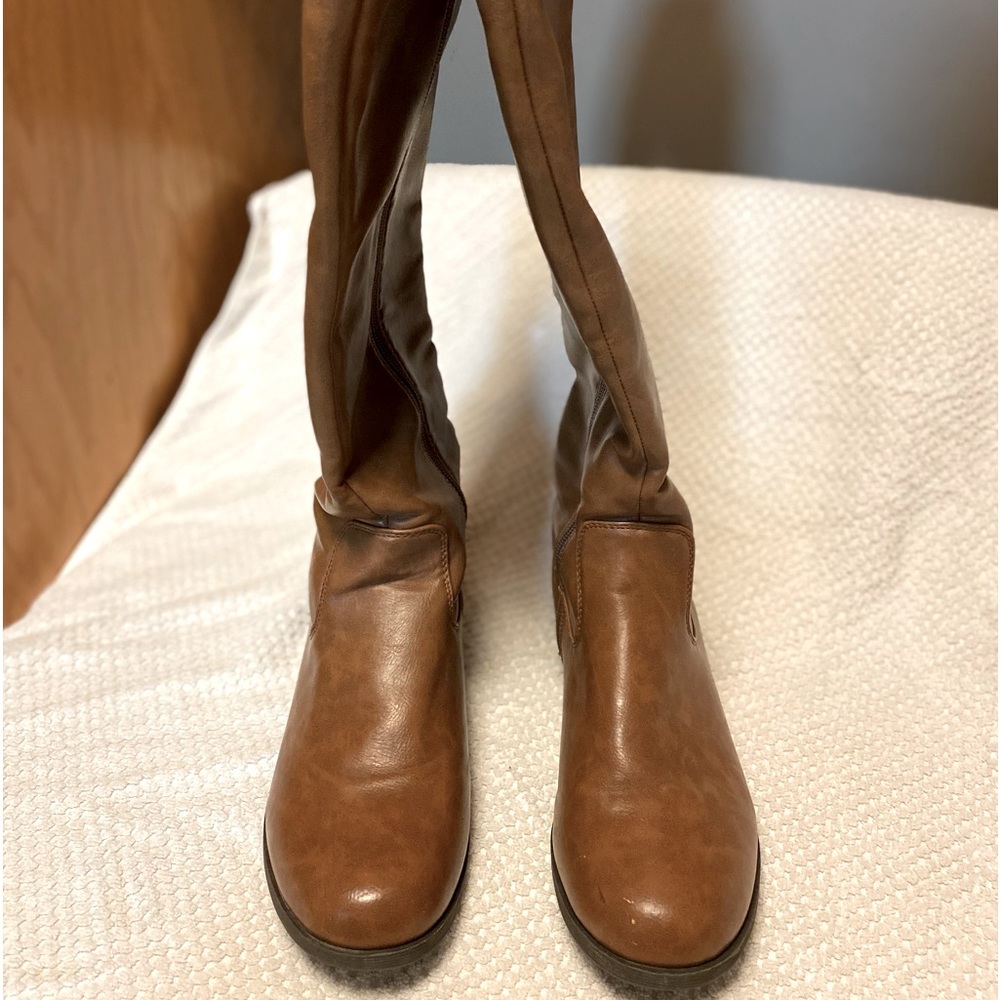 Monogrammed KJL Brooklyn Boots Size 8